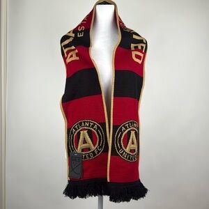 Unisex Ruffneck Atlanta United Soccer Team Scarf One Size Red/Black